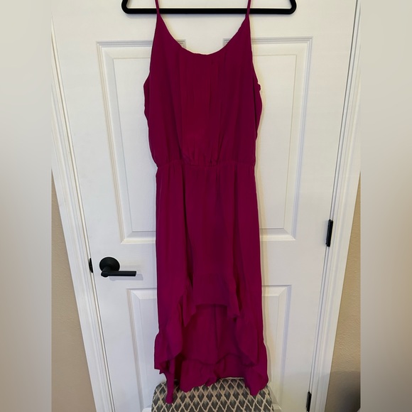 Anthropologie Dresses & Skirts - EUC Sunday in Brooklyn Anthropologie High-Low Pink 100% silk dress size M